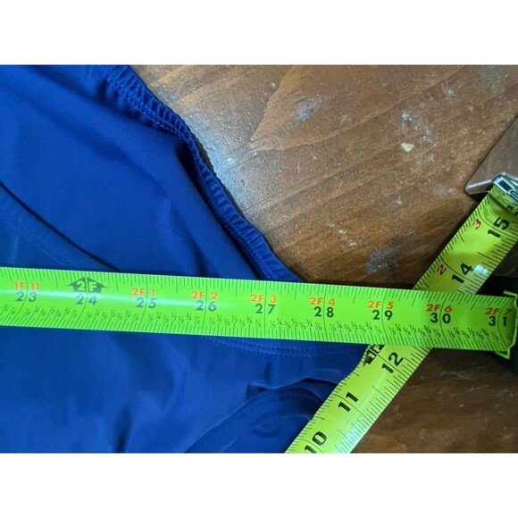 Lands End Paisley Tugless Low Leg Molded Soft Cup One Piece Swimsuit 16 Beach - Picture 13 of 14